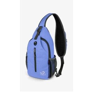 WATERFLY Sling Bag Chest Pack Crossbody Backpack Blue Women Men Travel Hiking